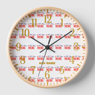 RELOJ ESTILOSO MODERNO PERSONALIZABLE BLANCO VERIFICADO