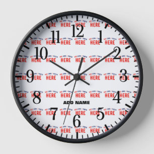 RELOJ ESTILOSO MODERNO PERSONALIZABLE BLANCO VERIFICADO