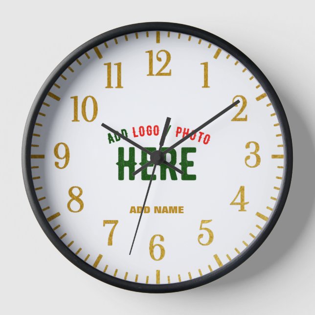 RELOJ ESTILOSO MODERNO PERSONALIZABLE BLANCO VERIFICADO  (Anverso)