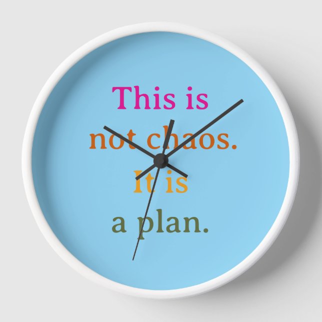 Reloj Esto no es caos (Anverso)