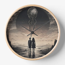 Ethereal Journey - Surreal acrylic wall clock