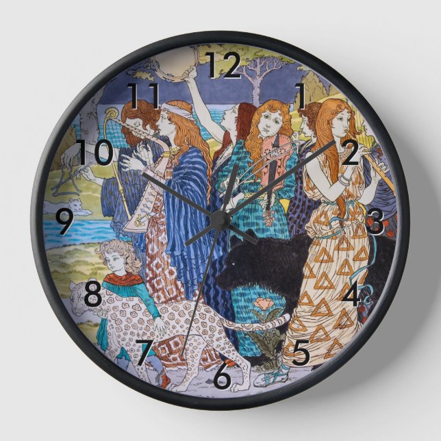 Reloj Eugene Grasset - Panel decorativo de armonía (Anverso)