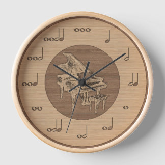 Reloj Fans de la música con temas musicales
