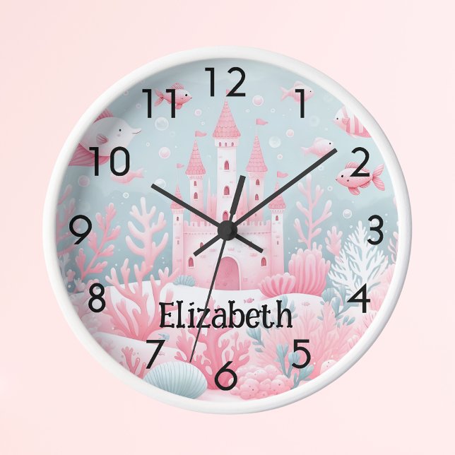 Reloj Fantasma submarina de castillo azul rosa (Subido por el creador)