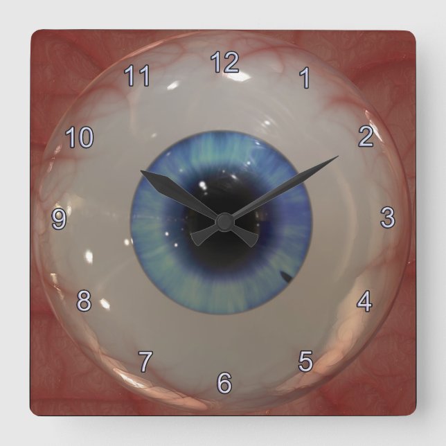 Reloj fantasmagórico del ojo azul de la diversión (Anverso)