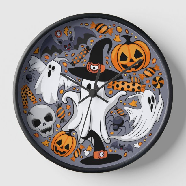 Reloj Fantasmas fantasmagóricos y adorables monstruos ad (Anverso)