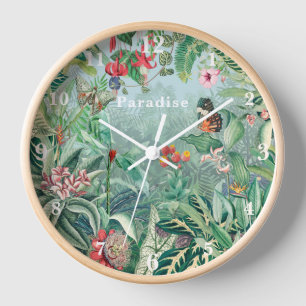 Reloj Fantástico y fantástico bosque tropical