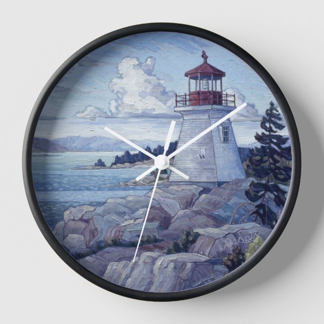 Reloj "Faro de Killarney East" por Charlie Rapsky (Anverso)