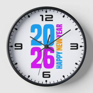 Reloj Feliz Año Nuevo 2026-34568