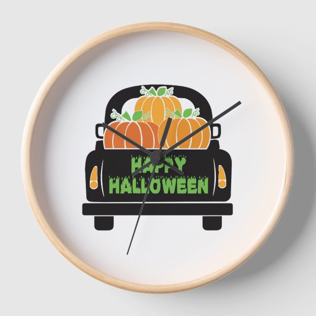 Reloj Feliz Día de Halloween 2021 (Anverso)