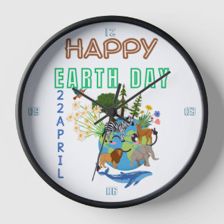 Reloj Feliz Día de la Tierra