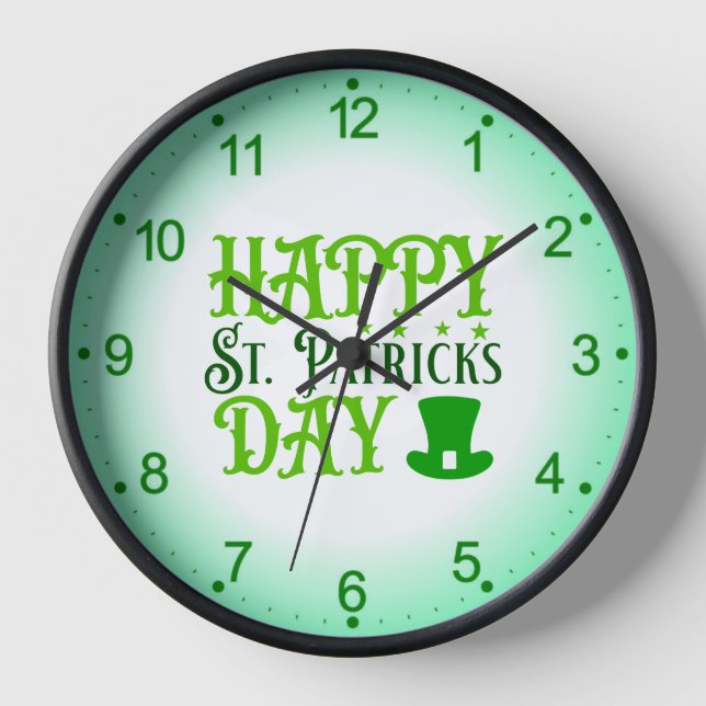 Reloj Feliz Día de San Patricio-88489 (Anverso)