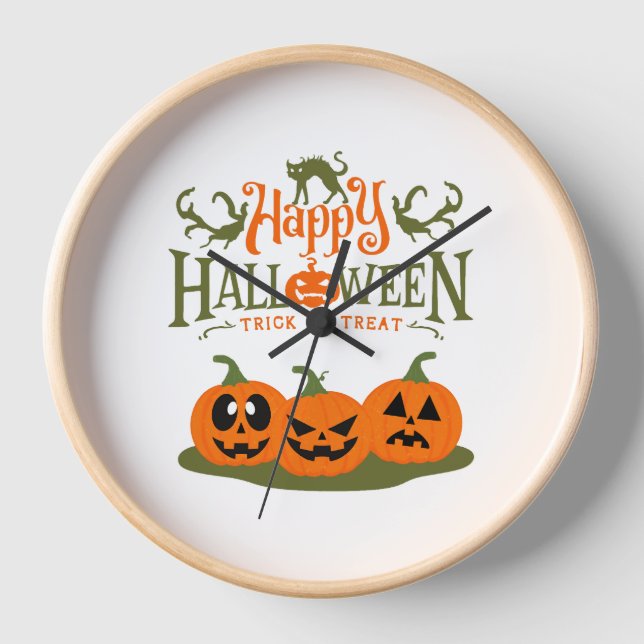 Reloj Feliz Halloween - Guay Halloween (Anverso)