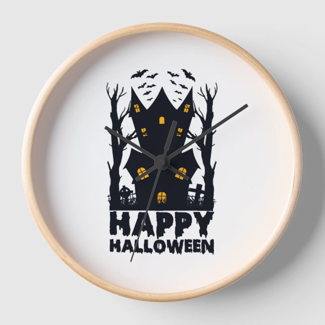 Reloj Feliz Halloween Halloween Feliz Halloween (Anverso)