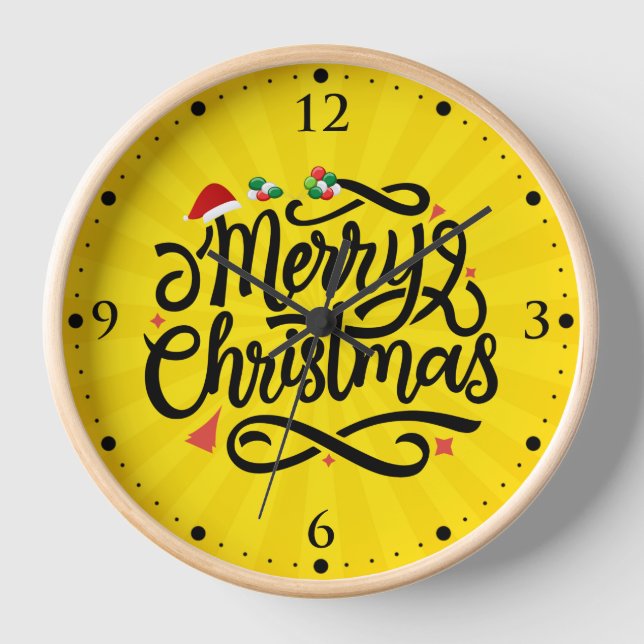 Reloj Feliz Navidad (Anverso)