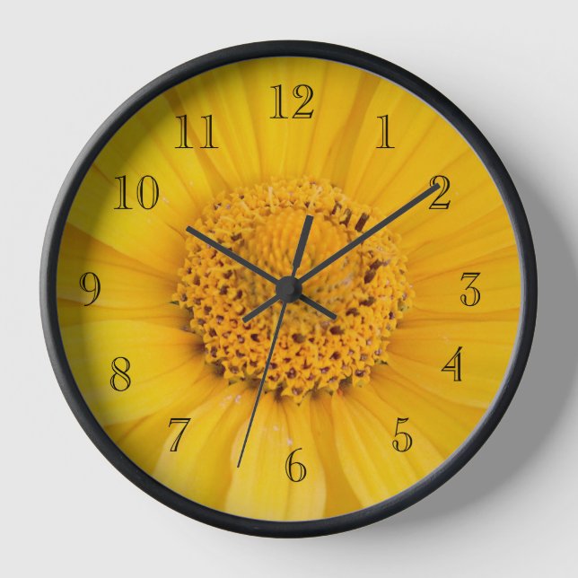 Reloj Feliz pequeño girasol (Anverso)