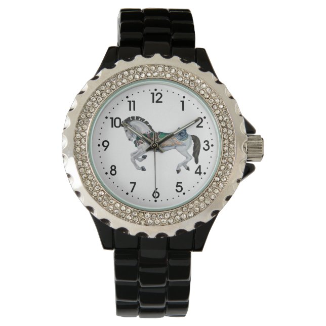Reloj femenino - Caballo carrusel (Anverso)