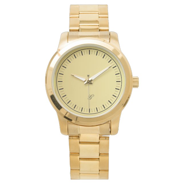 Reloj femenino de oro elegante contemporáneo (Anverso)
