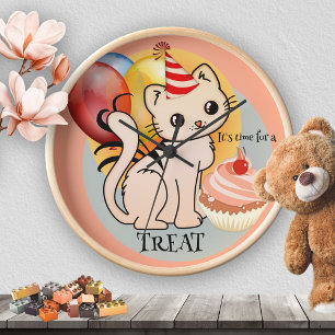 Reloj Fiesta de gatitos adorables en pasteles