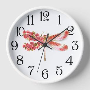 Reloj Flor libélula con sakura de joyas