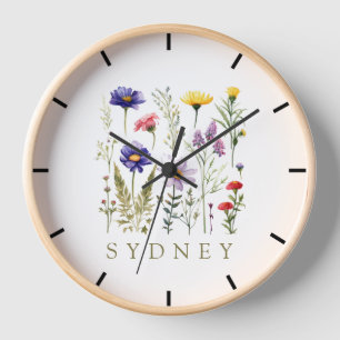 Reloj Flor silvestre moderna