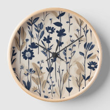 Flor silvestre Nave Blue grande moderna
