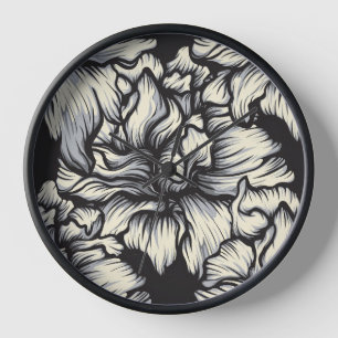 Reloj Floral Barroco Oscuro
