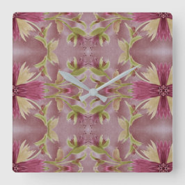 Reloj floral de Borgoña