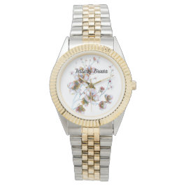 Reloj floral personalizado para mujeres