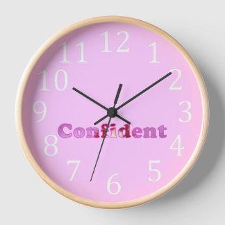 Reloj floral seguro en rosa
