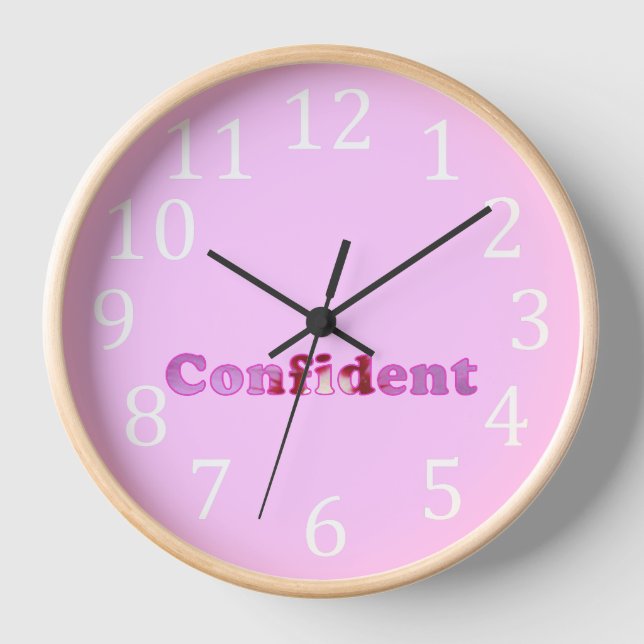 Reloj floral seguro en rosa (Anverso)