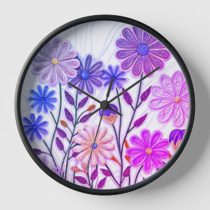 Reloj Florece en Papel e Hilo: Flor Silvestre Quilled 3D