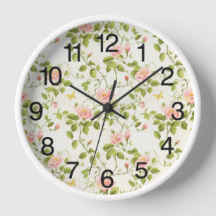 Reloj Florecimiento de la Elegante Rosa en Parra