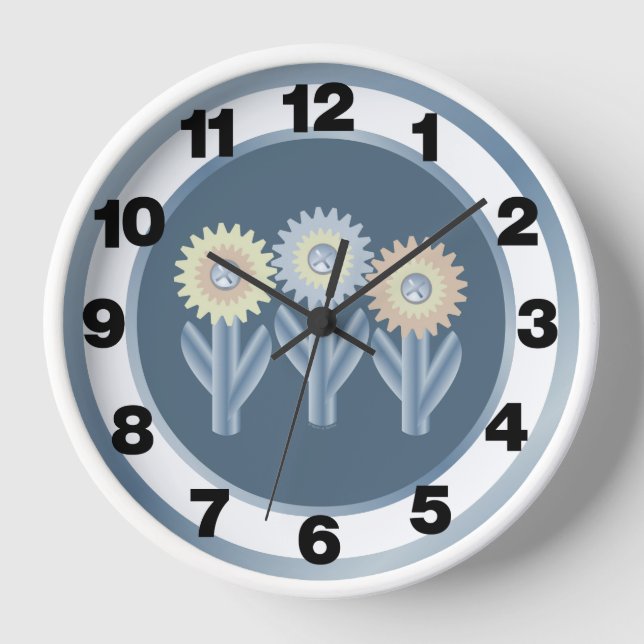 Reloj Flores mecánicas (Anverso)