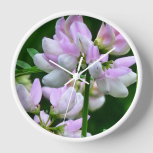 Reloj Flores rosas y blancas