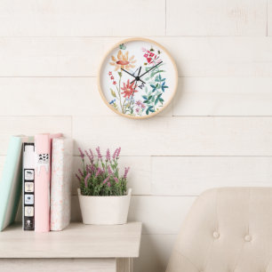 Reloj Flores silvestres acuáticas
