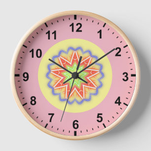 Reloj ~ Flowery Stars Fractal ~