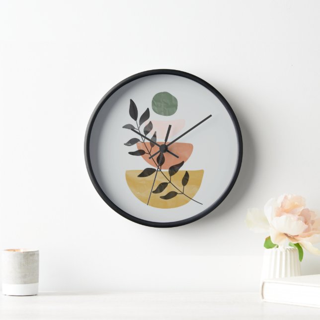 Reloj Foliage De Balance De Zen Boho En Círculos Botánic (Hogar)