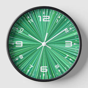 Reloj Fondo de rayas radiales azules-23156