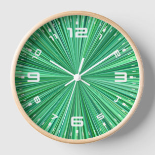 Reloj Fondo de rayas radiales azules-23156