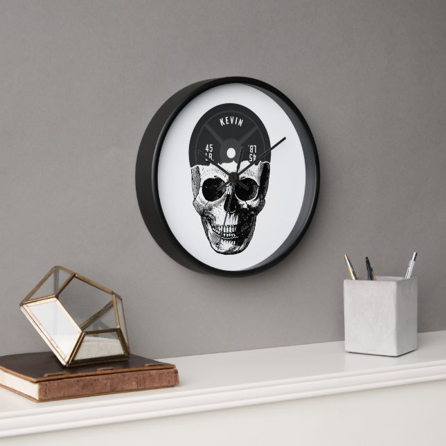 Reloj Formación de calavera de Placa de peso Fitness Bod (Oficina)