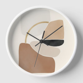 Reloj Formas abstractas neutrales | Bella Artes mínimo m