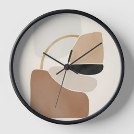 Reloj Formas abstractas neutrales | Bella Artes mínimo m