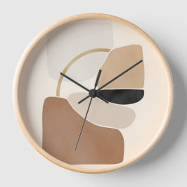 Reloj Formas abstractas neutrales | Bella Artes mínimo m