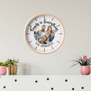 Reloj Foto de familia de citas de nombre familiar person