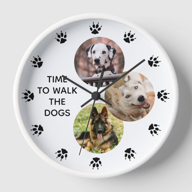 Reloj Foto del Personalizado Dog Lovers (Anverso)