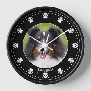 Reloj Foto Mascota personalizado con cara y nombre de re