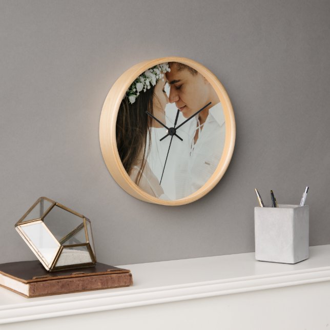 Reloj Foto personalizada de la pareja Personalizado Foto (Oficina)