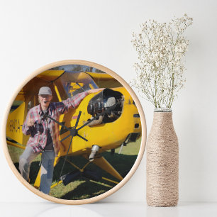 Reloj Foto personalizada, moderna, sencilla, Minimalista