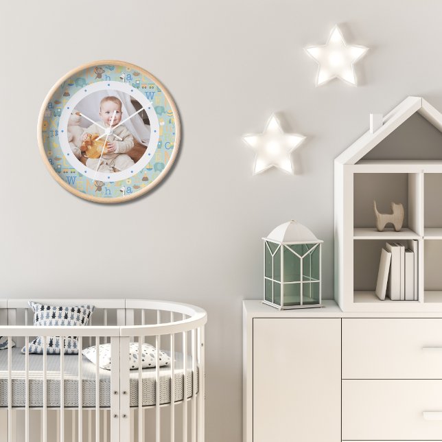 Reloj Foto personalizado Niño Niño Moderno Nursera Perso (Subido por el creador)